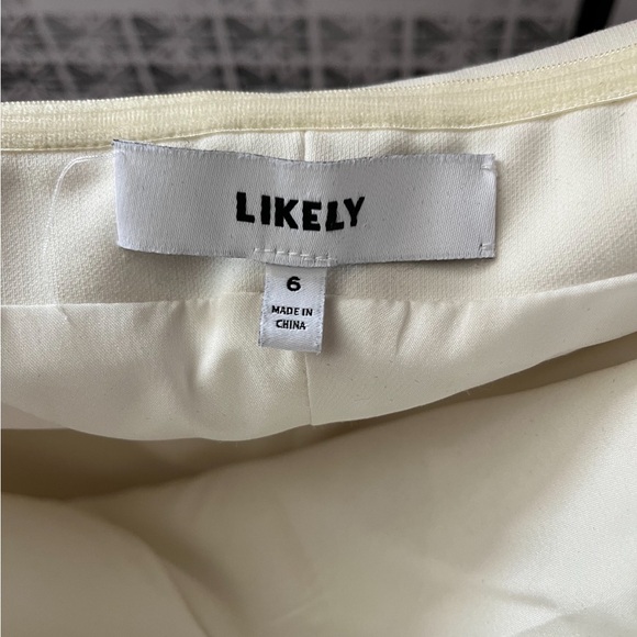 White Strapless Dress - Picture 2 of 3